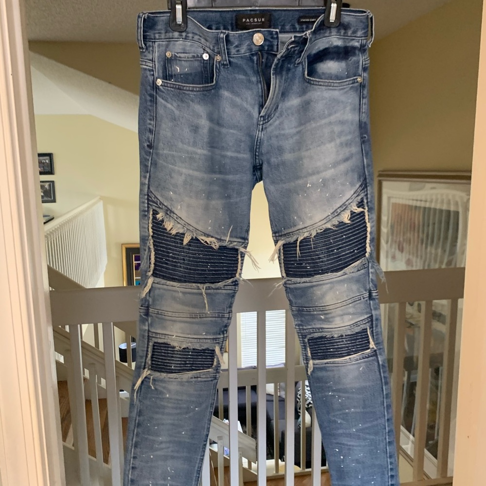 Pacsun Motto 30/30 Splatter Skinny Jeans